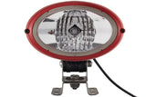 HELLA Xenón Faro de trabajo - Oval 100 Powerpack - 12V - montaje exterior/Conexión roscada - Fijación de cuatro puntos - Iluminación campo cercano - Cable: 500mm - Conector: AMP - 1GA 996 461-311