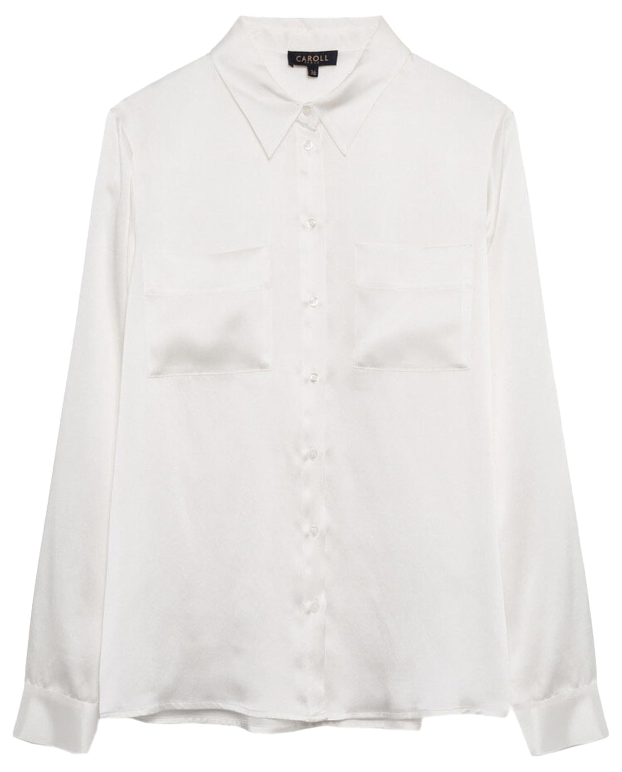 Caroll SK000-JEANNEB Camisa, Blanco, 40 para Mujer