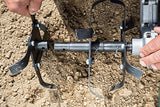IKRA motoazada eléctrica motocultor cultivador Fem 1500, Ancho útil 17-45cm, 1500W, Incl. arado aporcador