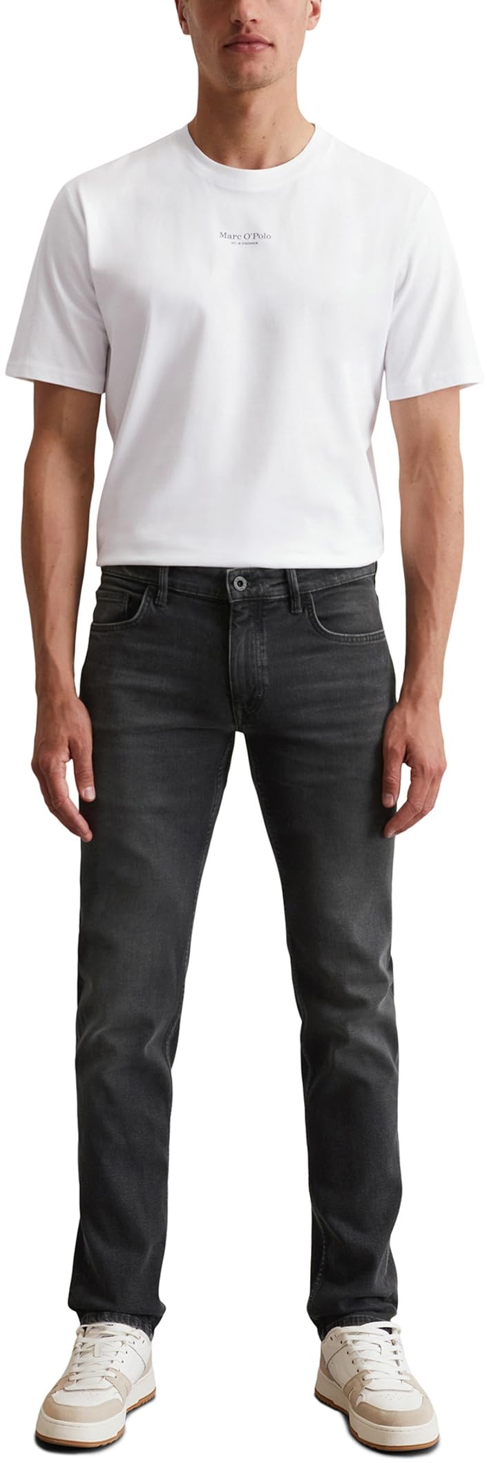 Marc OߴPolo Hombre Vaqueros de Tejido elástico Shaped fit, Gris (Dark Grey Wash), W31/L36