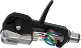 Audio-Technica AT-XP7/H Cápsula para DJ audiófilo con aguja elíptica montada en un cabezal AT-HS6 Negro