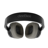 DeeBee dB-Pulse - Auriculares Over-Ear, cancelación Activa del Ruido -35 dB, Bluetooth 5.2, 40 Horas de autonomía, Negro, con Almohadilla Intercambiable