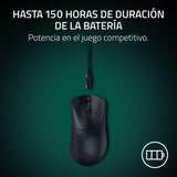 Razer DeathAdder V4 Pro - Ratón para Esports ergonómico inalámbrico y Ultraligero - 56g - 2,4 GHz Hyperspeed - Focus Pro 45K Sensor - 8K Hz Polling - Switches ópticos Gen-4 - PC/Mac | Negro
