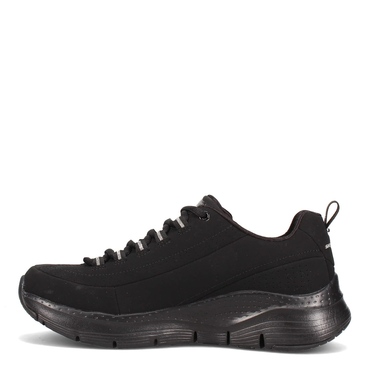 Skechers ARCH FIT METRO SKYLINE, Zapatillas para Mujer, Black Trubuck / Silver Trim #L, 37 EU