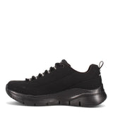 Skechers ARCH FIT METRO SKYLINE, Zapatillas para Mujer, Black Trubuck / Silver Trim #L, 37 EU
