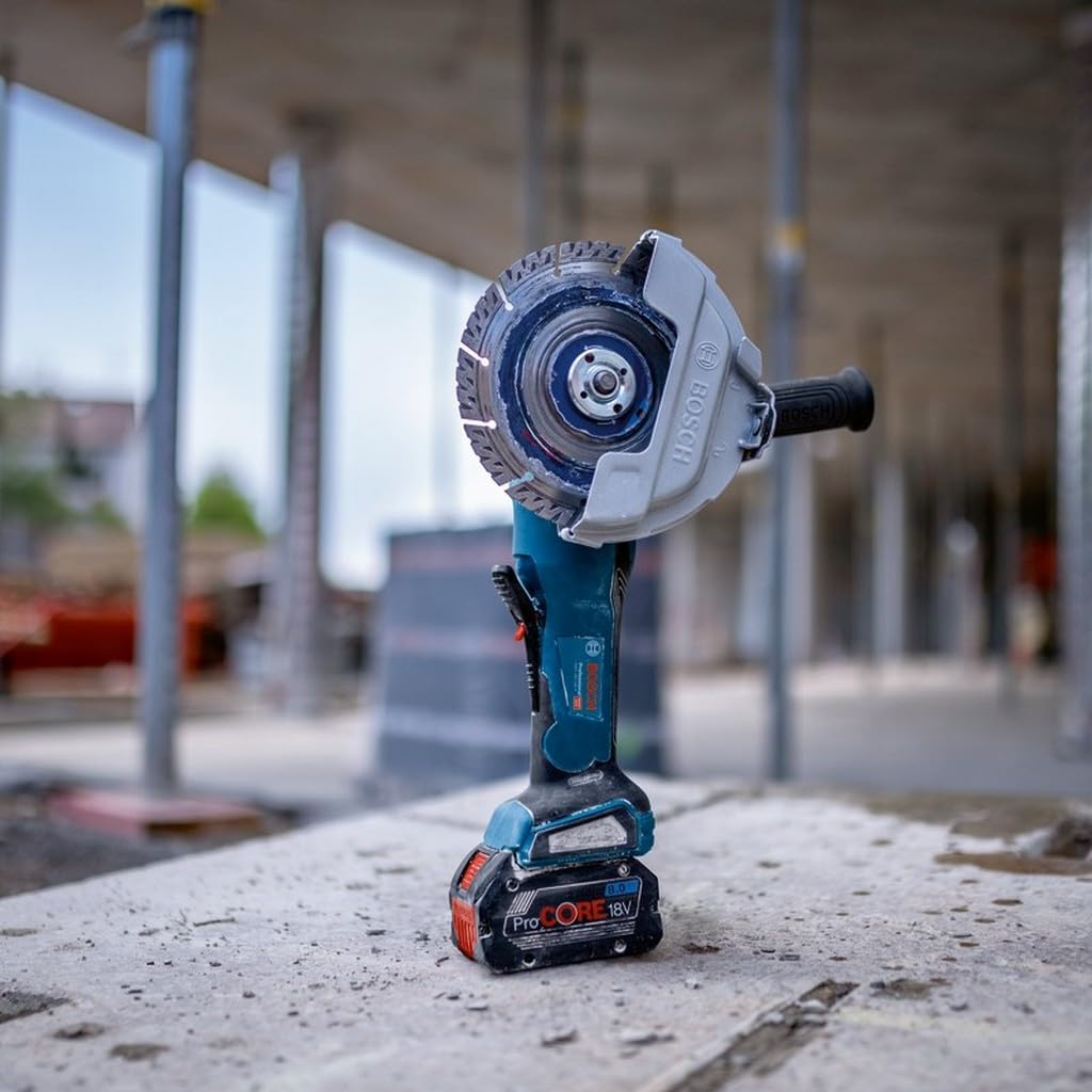 Bosch Professional BITURBO amoladora a batería GWS 18V-180 P (Ø disco 180 mm, profundidad de corte 230 mm, interruptor PROtection, incl. 2 discos de corte, 1 disco de diamante, en L-BOXX)