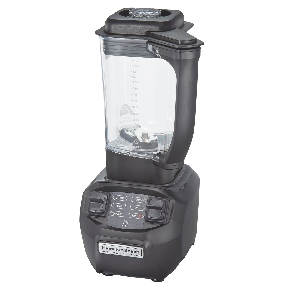 Hamilton Beach ® Rio® Drink Blender, HBB255-CE, 1.6HP, 1,4 L, libre de BPA, contenedor de copoliéster, 220-240 V, color negro