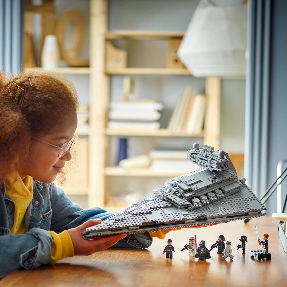 LEGO Star Wars 75394 Destructor Estelar Imperial - Juguete de Construcción de Nave con Interior Detallado -7 Minifiguras de Darth Vader - Regalo para Niños de 10+ Años Fans de Una Nueva Esperanza