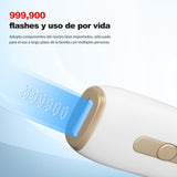 AraSyleon IPL depiladora luz pulsada, refrigeración zafiro sin dolor, depiladora luz pulsada, 1200 nm depiladora láser, 3 modos de ajuste de 5 velocidades, Ideal para Cuerpo y Rostro