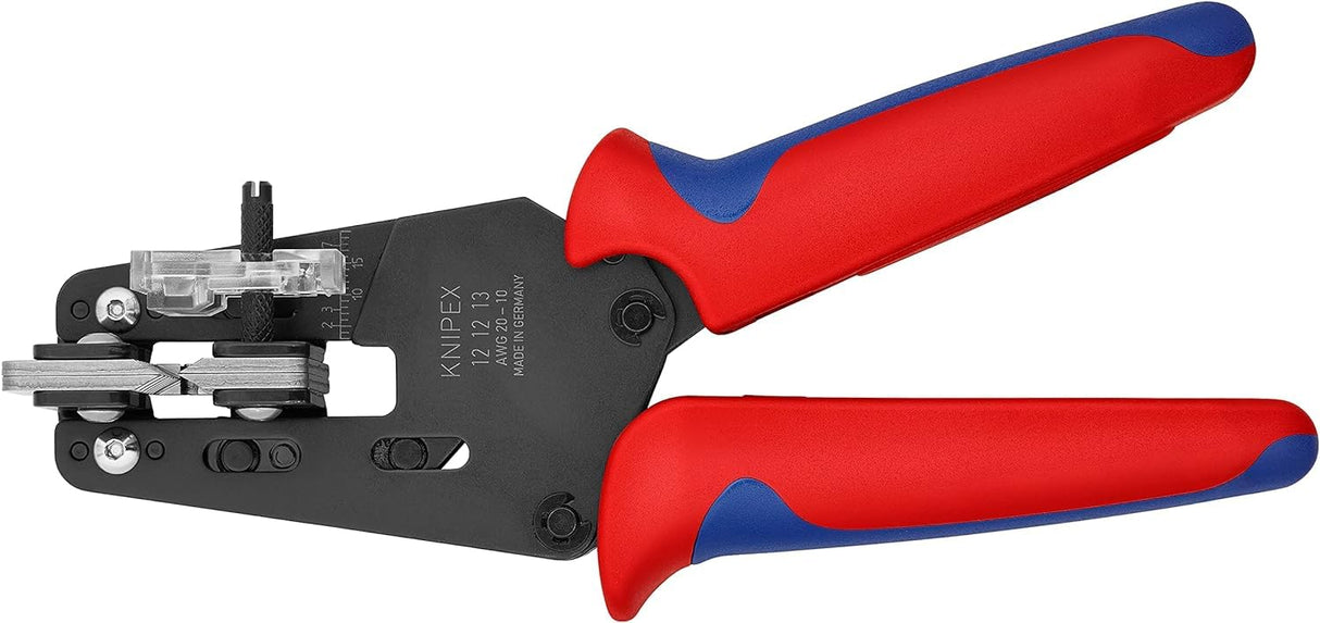 Knipex Alicate pelacables de precisión con cuchillas de forma precisa bruñido, con fundas multicomponentes 195 mm 12 12 13