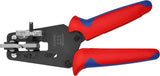 Knipex Alicate pelacables de precisión con cuchillas de forma precisa bruñido, con fundas multicomponentes 195 mm 12 12 13
