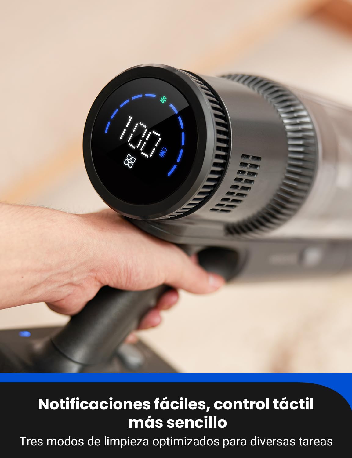Proscenic P11 Mopping Aspiradora sin Cable y Fregona 2 en 1, 45kPa/550W/60Min Aspiradora Escoba Inalámbrico y Vertical con Batería Antienredos para Alfombras/Suelos Duros/Cortinas/Pelos de Mascotas