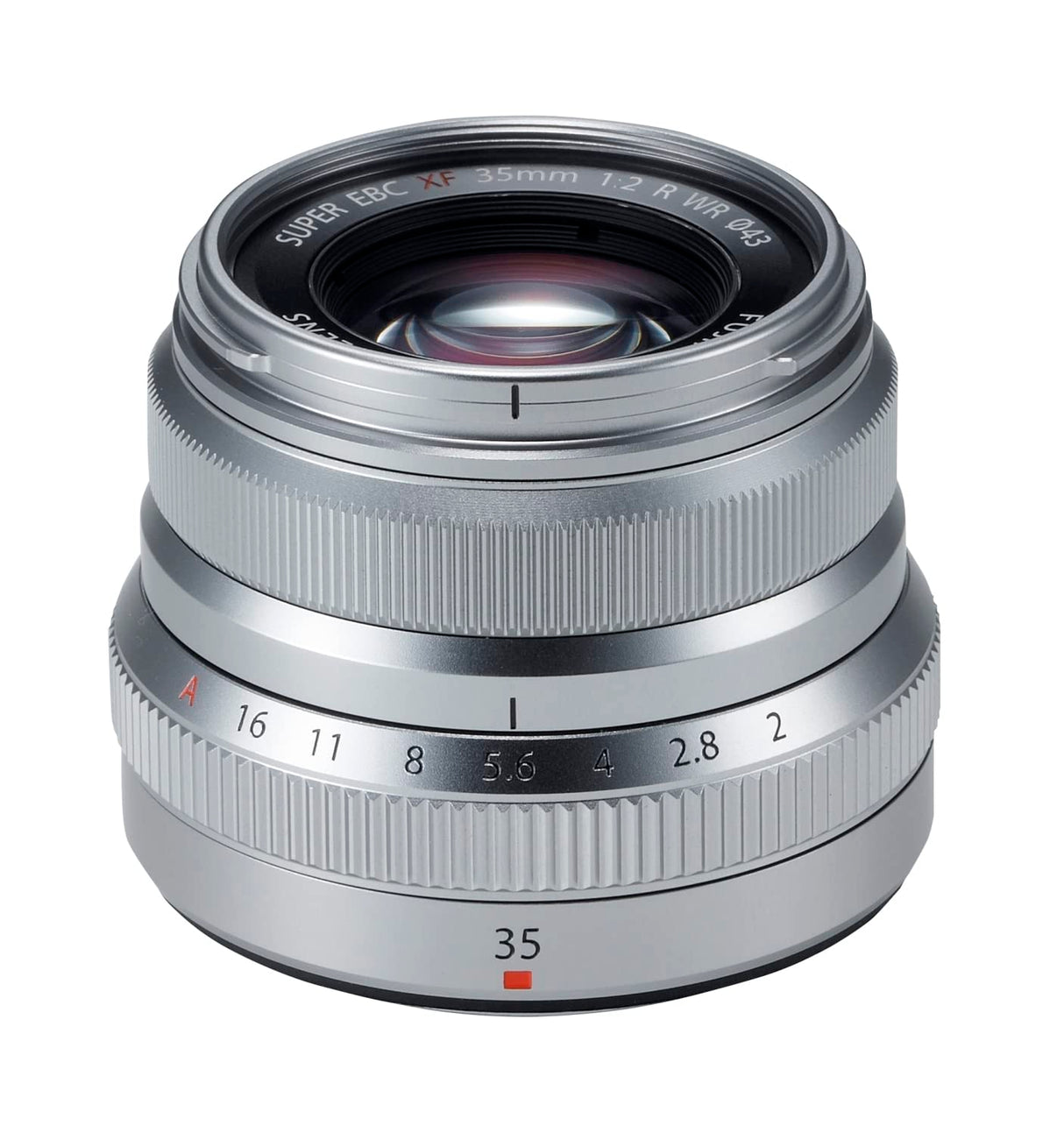 Fujifilm XF35mmF2 R WR - Objetivo, color plateado