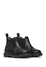 Naturino Botines chelsea de piel de becerro, Negro 32