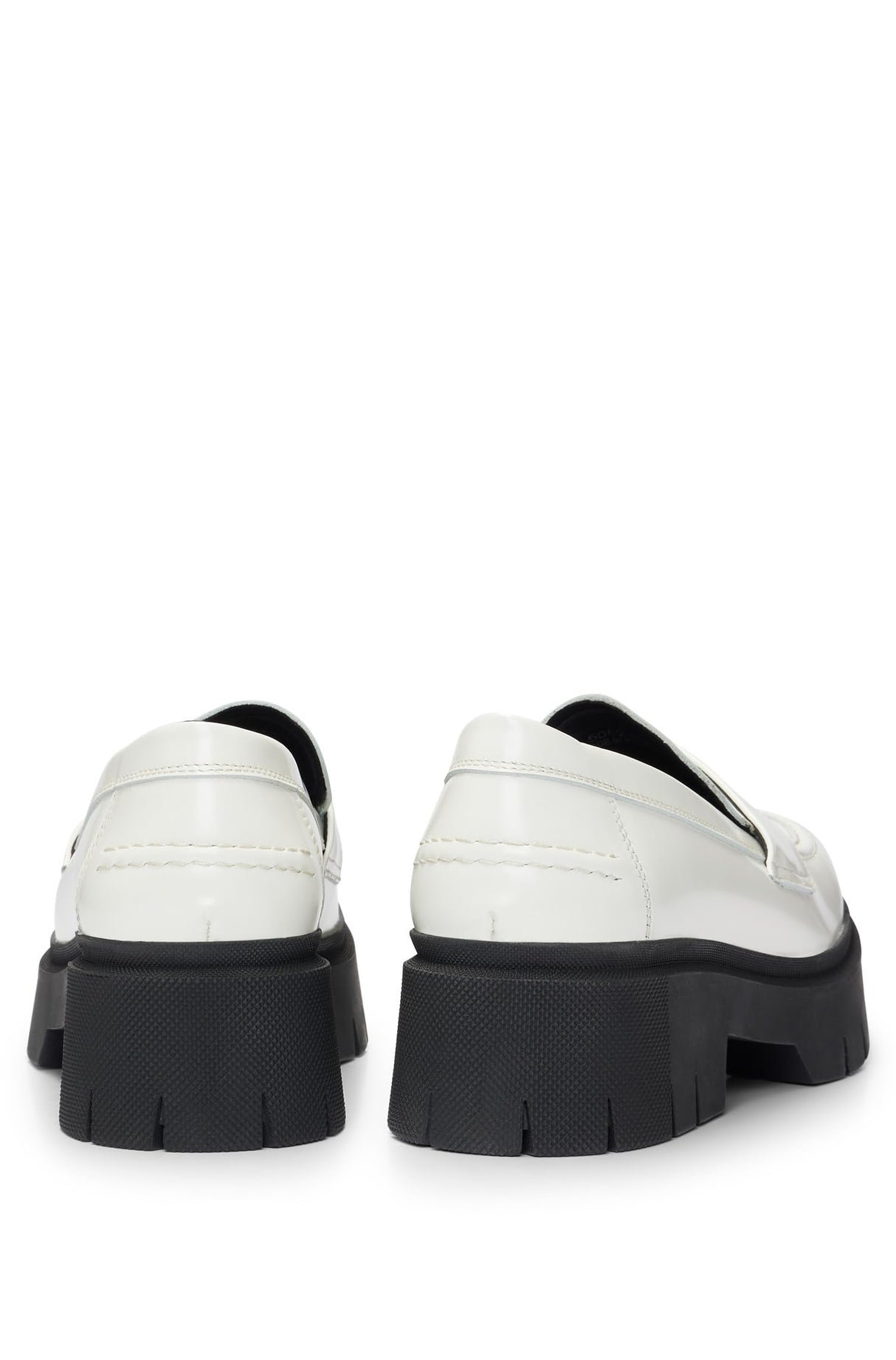 HUGO Kris_Loafer_BROF, Mocasines Planos Mujer, Natural, 36 EU