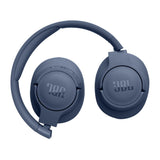 JBL Auriculares Tune 720 BT, inálambricos por Bluetooth, 76 horas de reproducción con JBL Pure Bass, plegables, azul