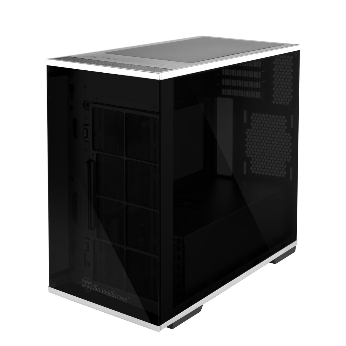 Silverstone SST-LD01B Lucid Serie Mini Tower Micro ATX - Caja para Ordenador (3 Paneles Laterales de Cristal Templado)