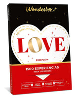 WONDERBOX - Caja Regalo - Love excepción- 1 Noche o 1 actividade en Pareja - 1500 experiencias - Ideas Regalo