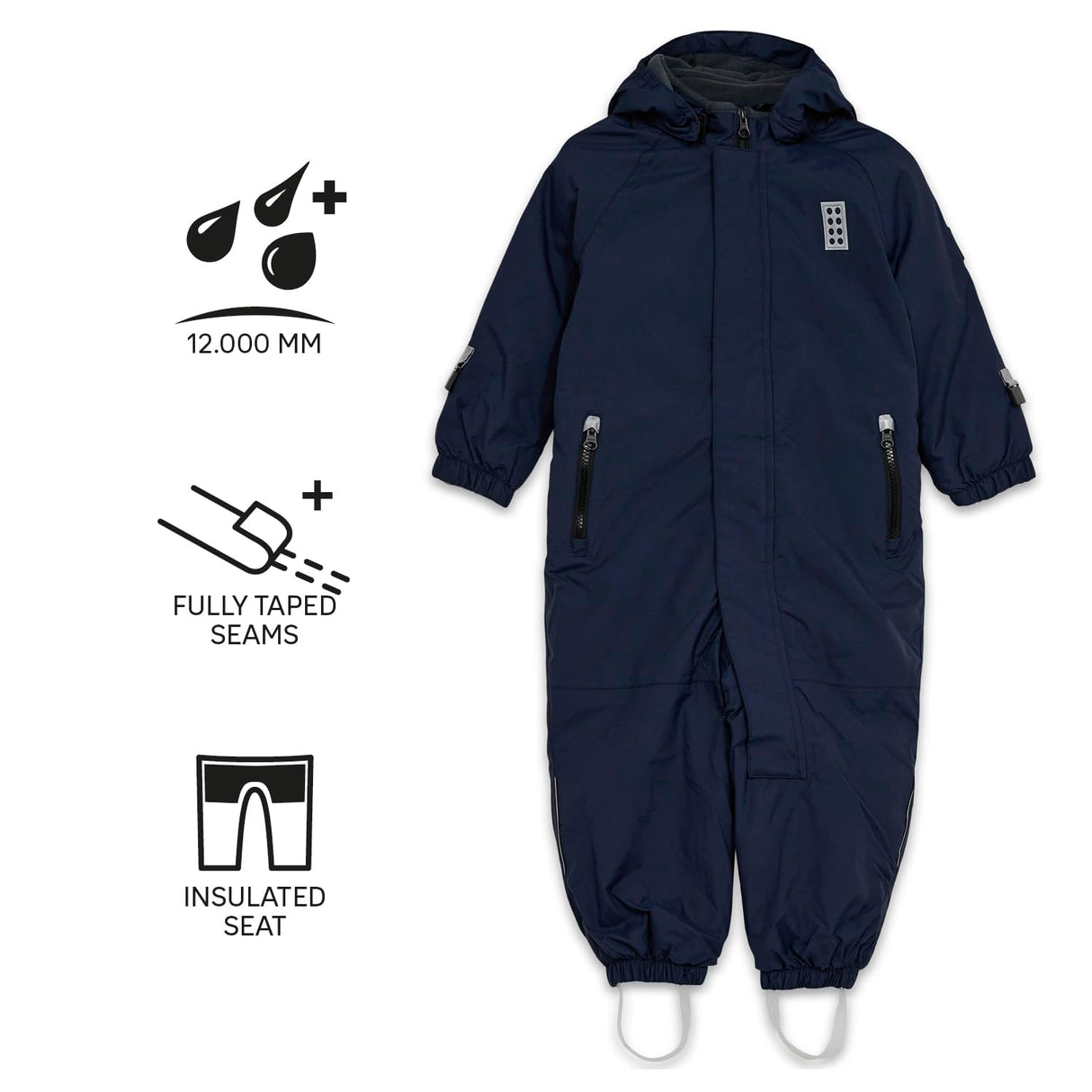 Kabooki Lego Duplo Tec Play Lwjulian 711 - Skianzug/Schneeanzug, Traje de esquí Bebé-Niños, Blau (Dark Navy 590), 86 (Herstellergröße:86)