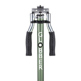 Globber - Flow Element Lights - Patinete Plegable de 2 Ruedas con luz LED, Freno Trasero y Manillar Ajustable, Desde los 5 años, para niños y Adolescentes - Verde Oliva
