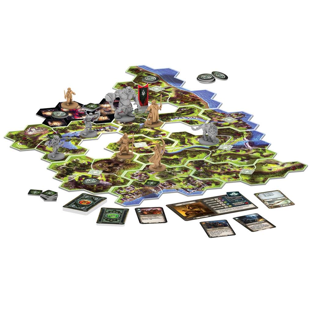 Fantasy Flight Games | Viajes por la Tierra Media | Juego de Mesa Cooperativo de Aventuras | Estrategia | A Partir de 14 Años | De 1 a 5 Jugadores | 1-2 Horas por Partida | Español