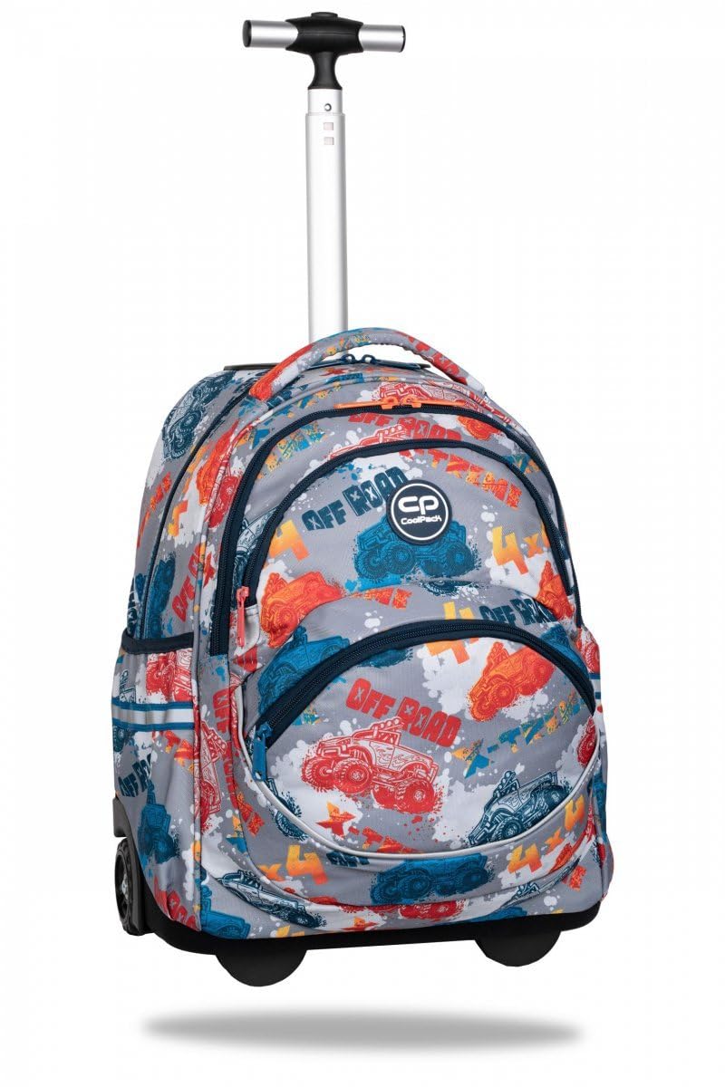 Coolpack F035671, Mochila escolar con ruedas STARR OFFROAD, Multicolor