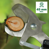 Bosch podadora a batería AdvancedPrune 18V-45 (para cortar sin esfuerzo ramas de hasta 45 mm; sistema de 18 voltios; hasta 600 cortes; con bastón telescópico, sin batería ni cargador)