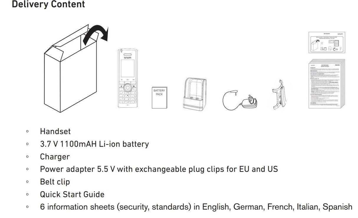 Snom M85 M85 Industrial Handset