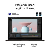SAMSUNG Galaxy Book3 Pro 360 - Portátil convertible 16" WQXGA+ (Intel Core i7-1360P, 16GB RAM, 512GB SSD, Intel Iris Xe, Windows 11) Grafito - Teclado QWERTY español