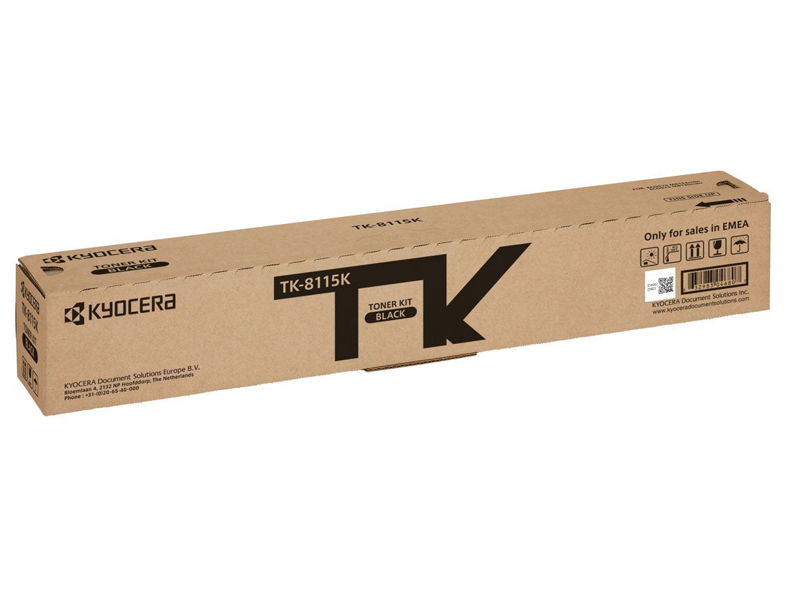 Kyocera TK-8115K Cartucho de tóner Negro 1T02P30NL0 para ECOSYS M8124cidn, ECOSYS M8130cidn