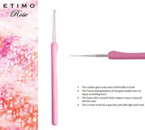 Tulip Etimo Rose Crochet Hook Set soft-grip-1pc, Rosa, One Size