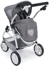 Bayer Chic 2000-Cochecito para muñecas Emotion 3 en 1 All In, Color Vaqueros Gris (637-76)