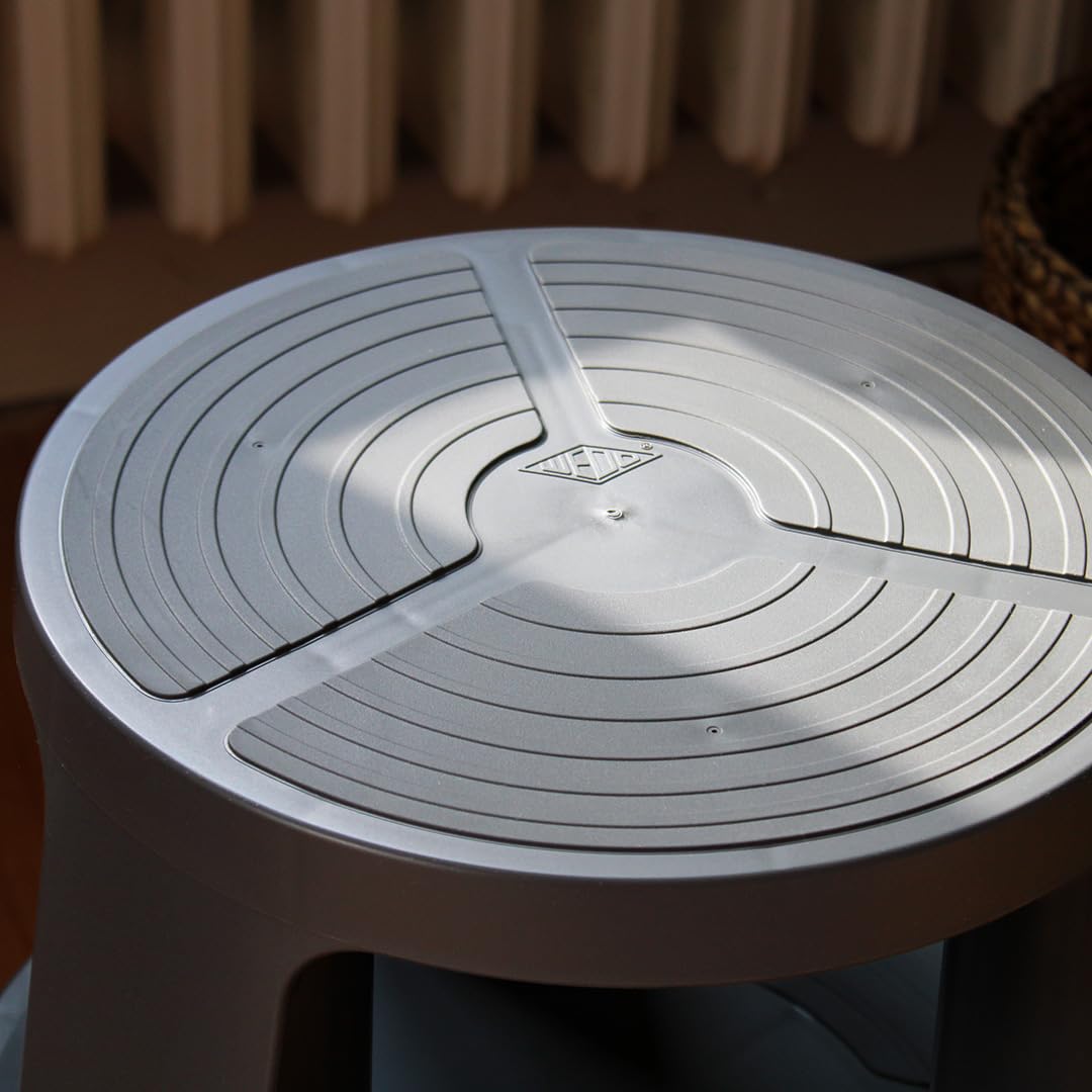 WEDO Taburete con Ruedas Super Step de plástico irrompible, con pie de Elefante, con Certificado TÜV GS, Fabricado en Alemania, Antideslizante, Altura Aprox. 43 cm, Capacidad de Carga 150 kg, Color