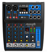 Audibax MG04 USB Mesa Mezclas con 4 Canales Bluetooth, MP3, USB Rec y Efectos