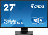 iiyama T2752MSC-B1 27" Bonded PCAP 10P Táctil, 1920x1080, Panel IPS, Flat Bezel Free Glass Front, HDMI, Displayport, 360cd/m² ( Táctil), USB Hub 2x 3.2, Altavoces