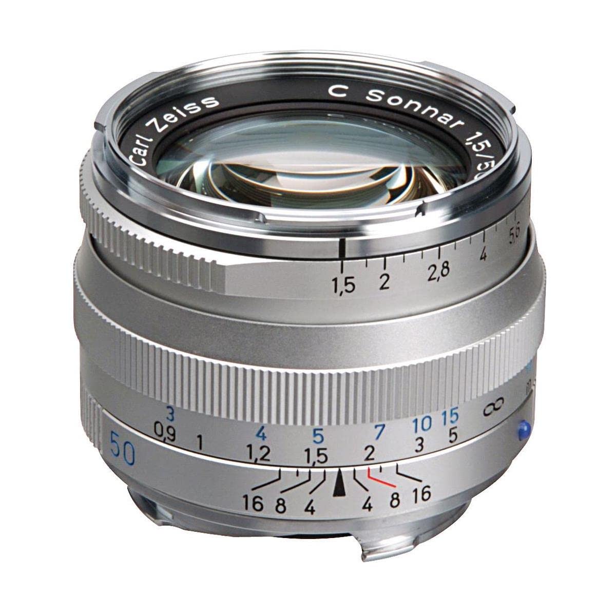 Carl Zeiss C Sonnar T - Objetivo para Leica M (Diámetro: 46mm), Plata