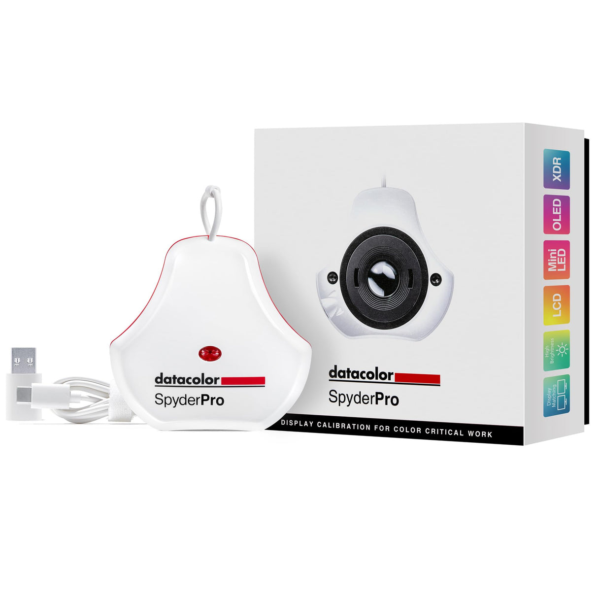 Datacolor SpyderPro - Monitor-Farbmanagement für Anfänger und Profis - Farbkalibrierung Online Content und digitale Designs - Benutzerfreundliches Farbmessgerät zur Kalibrierung und Profilerstellung