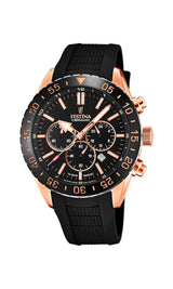 Reloj FESTINA para Hombre F20516/2 Ceramic Caja de Acero Inoxidable 316l Rosa Correa de Caucho Negro