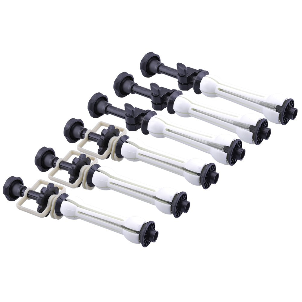 NEEWER Photography Sistema de soporte de fondo manual de montaje en pared de 3 rodillos con 2 ganchos triples, 6 barras de expansión, 3 cadenas, capacidad de carga por rodillo: 22 lb/10 kg