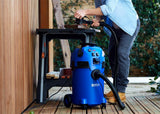 Nilfisk Multi II 30L T Aspirador de Agua y Polvo Potente - Aspiradora de Bricolaje para Sólidos y Liquidos, Seco y Húmedo, Exterior e Interior (1400 W)