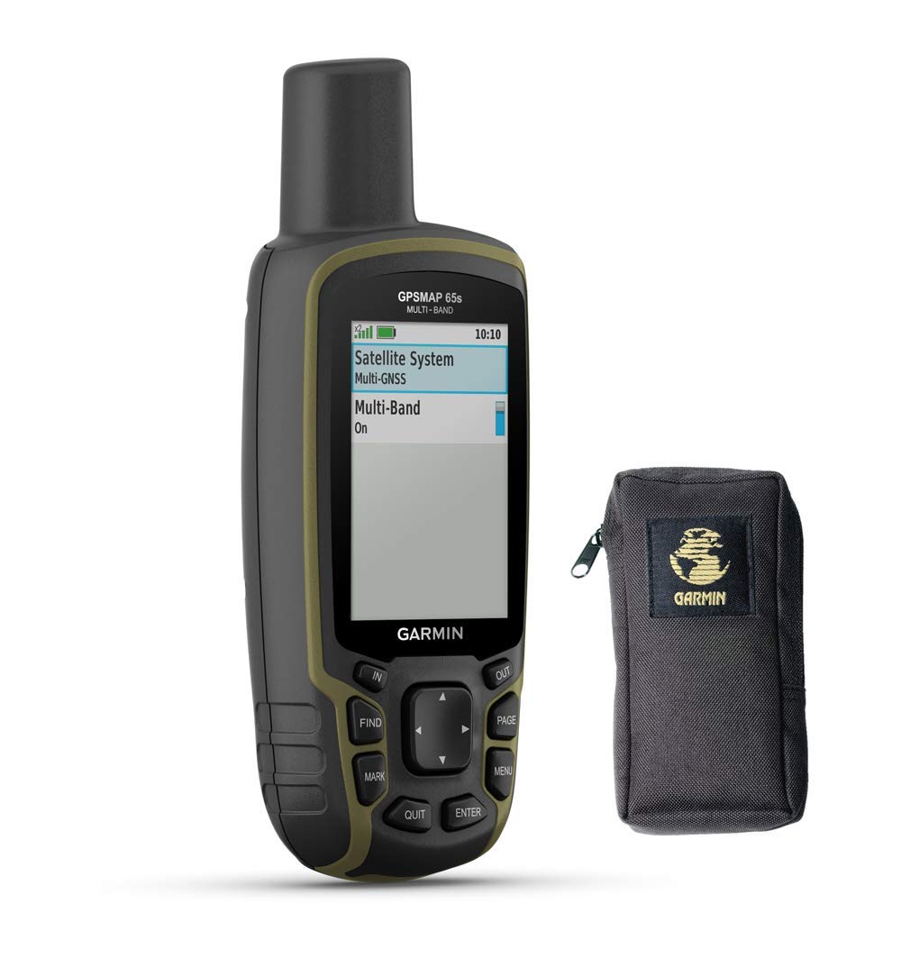 Garmin GPSMAP 65s - Dispositivo de navegación portátil para Exteriores GPS - con maletín de Transporte