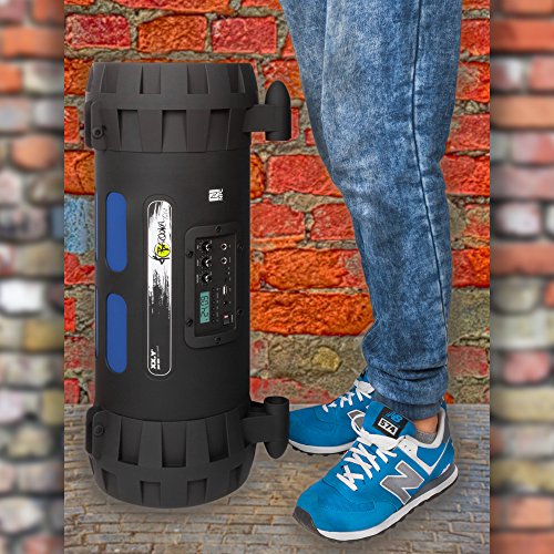 XX. Y P de 137j Altavoz Bluetooth Boom Box (NFC) con Radio FM Integrado, Entrada de batería/Audio para micrófono/Instrumento Musical/Reproductor MP3/Puerto USB Negro