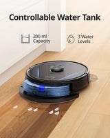 eufy RoboVac LR30 Hybrid+ Robot aspirador y fregasuelo, vaciado auto, 60 días capacidad, navegación láser iPath, 3000 Pa succión, escaneado varios pisos, control avanzado aplicación,funciona con Alexa