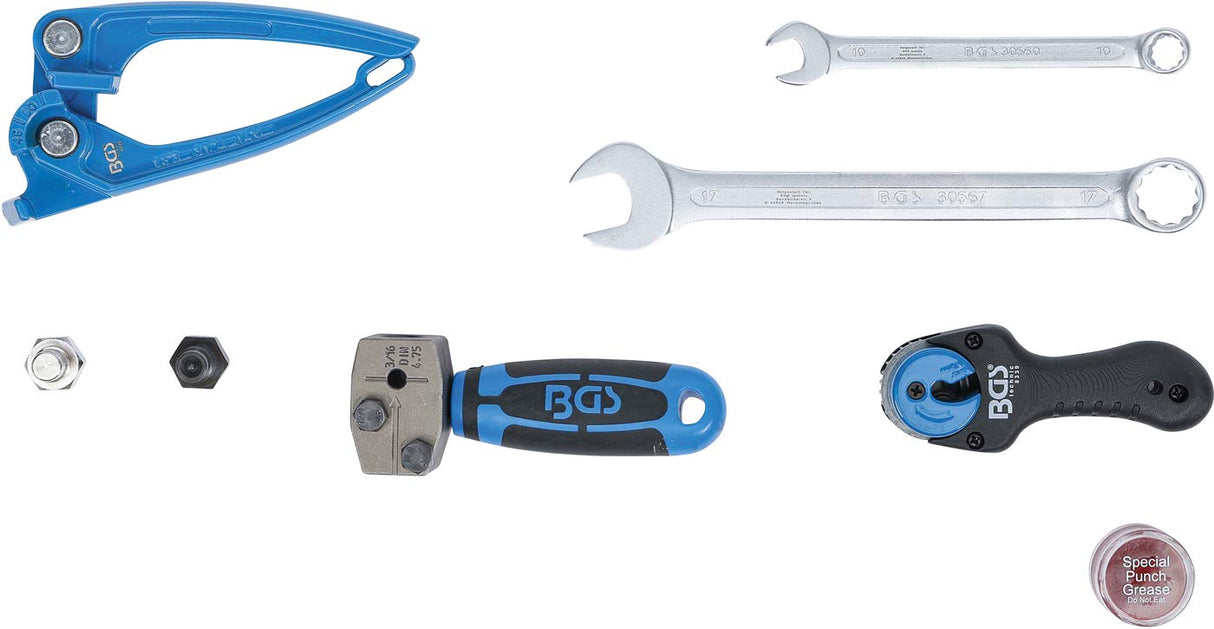 BGS Bördel-, Biege- & Trenn-Werkzeug-Satz für 4,75 mm 3/16" Leitungen 1270