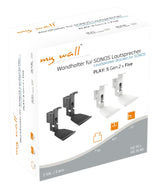 Transmedia - Soporte de Pared para Altavoces SONOS Play 5 Gen.2 (2 Unidades), Color Blanco
