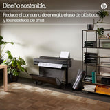 HP DesignJet T630 de 91 cm (5HB11D), Impresora de Gran Formato, Plotter, Estándar A4-A0, 76 Impresiones A1/h, Wi-Fi, Ethernet, USB, 2400x1200 dpi, Metal Reciclado, Garantía de 1 Año, HP Click, Negro