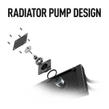 MSI MAG Coreliquid P240 - Enfriador líquido para CPU AIO - Listo para LGA 1700 - Radiador de 240 mm - Ventiladores PWM duales de 120 mm