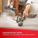 Polti Vaporetto SV650 Style, Escoba a Vapor con Limpiador Portátil Integrado, Potencia Máxima 1500 W, 19 Accesorios, Filtro Antical, Autonomía Ilimitada, Parking Vertical, Rojo y Blanco