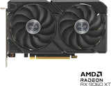 ASUS Dual Radeon RX 9060 XT - Tarjeta gráfica (PCIe 5.0, 16 GB GDDR6, HDMI 2.1b, DisplayPort 2.1a, 2,5 Ranuras, diseño de Ventilador Axial-Tech, tecnología 0dB)