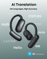 Soundcore AeroFit 2 Asistente con IA de Anker, Auriculares Apen-Air, Ajuste sin Presión, Graves 2 Veces Más Intensos, Traducción en Tiempo Real, Alta Resolución, 35 Horas de Reproducción, IP55